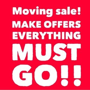 Moving sale!
